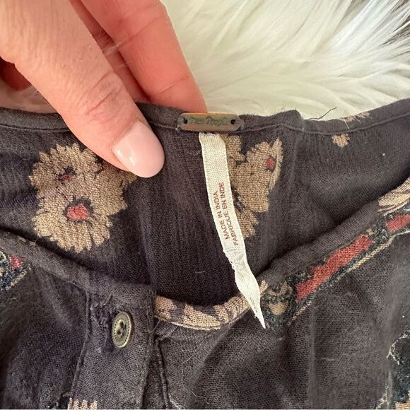 [Free People] Button Down Shirt Dress - Size Small - Picture 2 of 4